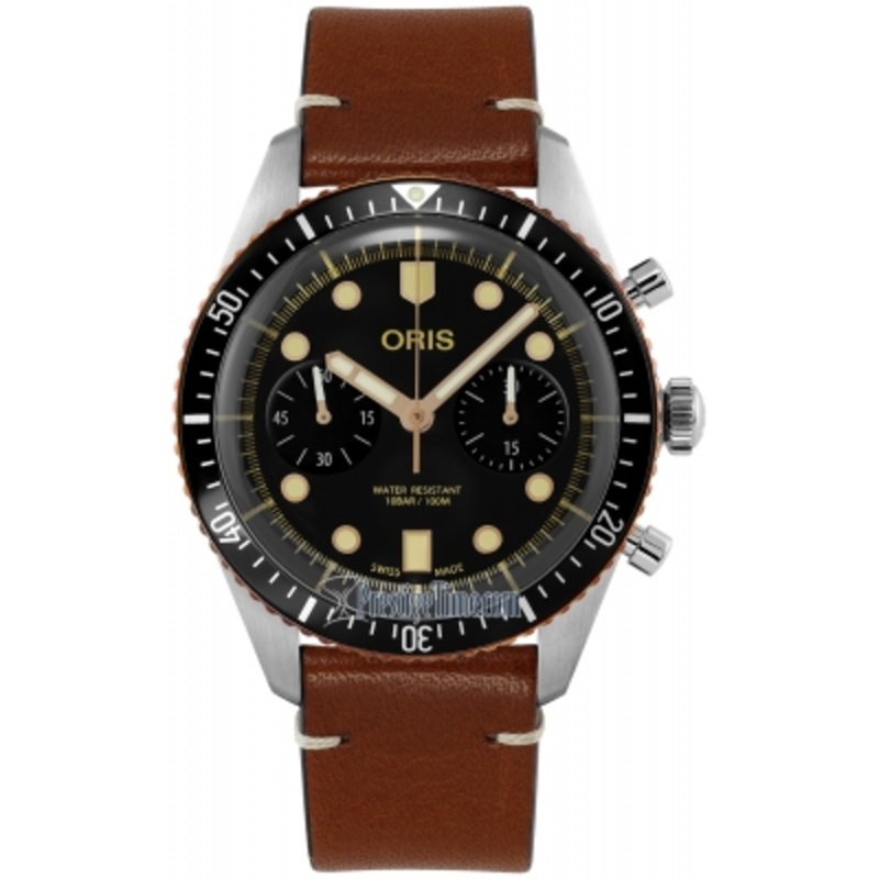 01 771 7744 4354-07 5 21 45   Oris Divers Sixty-Five Chronograph Mens Watch