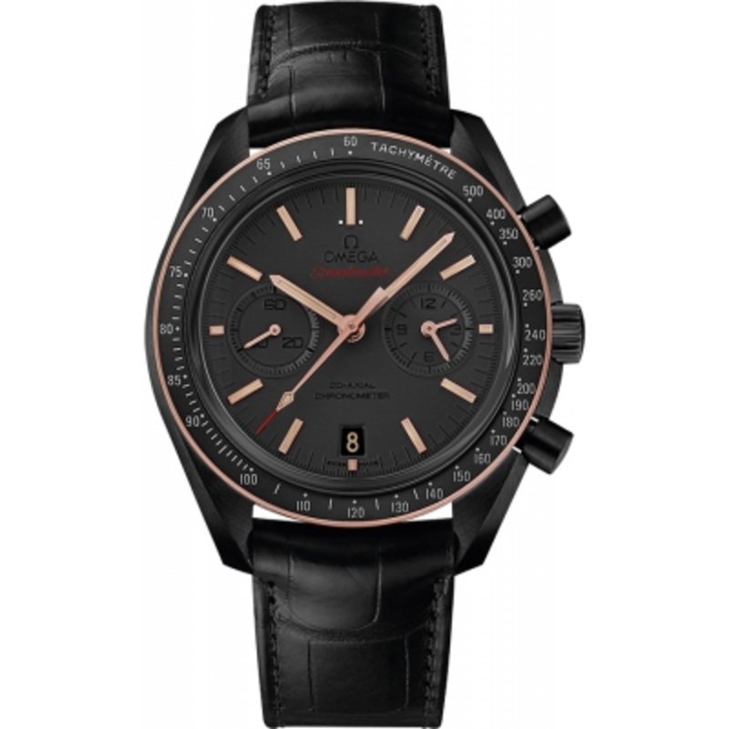 311.63.44.51.06.001 DARK SIDE OF THE MOON SEDNA BLACK Omega Speedmaster Moonwatch Co-Axial Chronograph Mens Watch