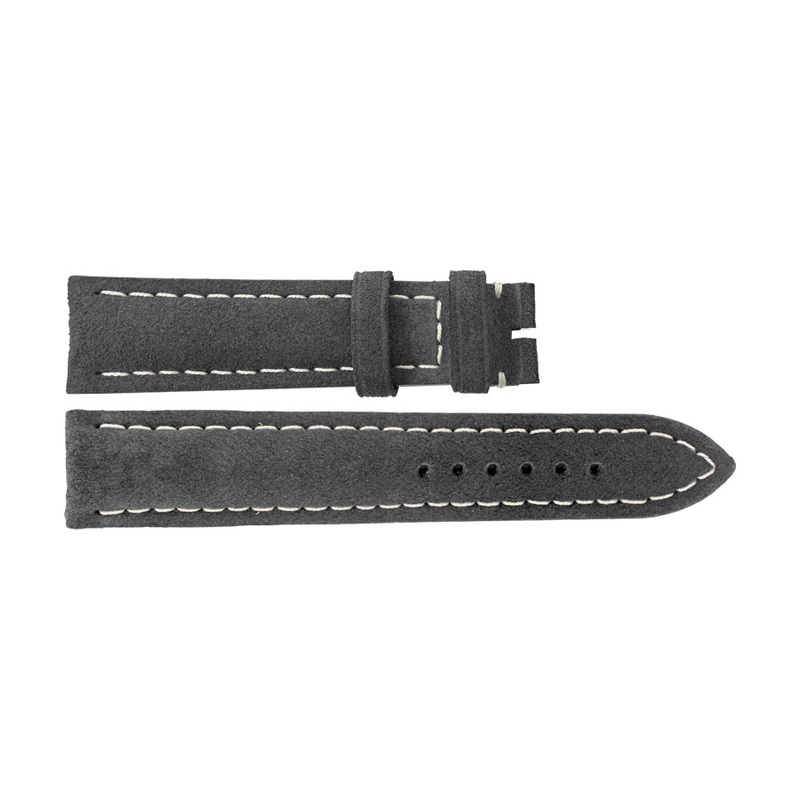 Breitling Strap – Anthracite Nubuck Leather Strap for Breitling 498X