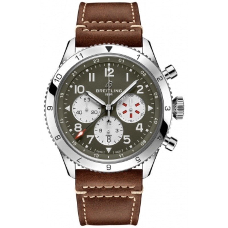 ab04452a1L1x1 Curtiss Warhawk Breitling Super AVI B04 Chronograph GMT 46mm Mens Watch