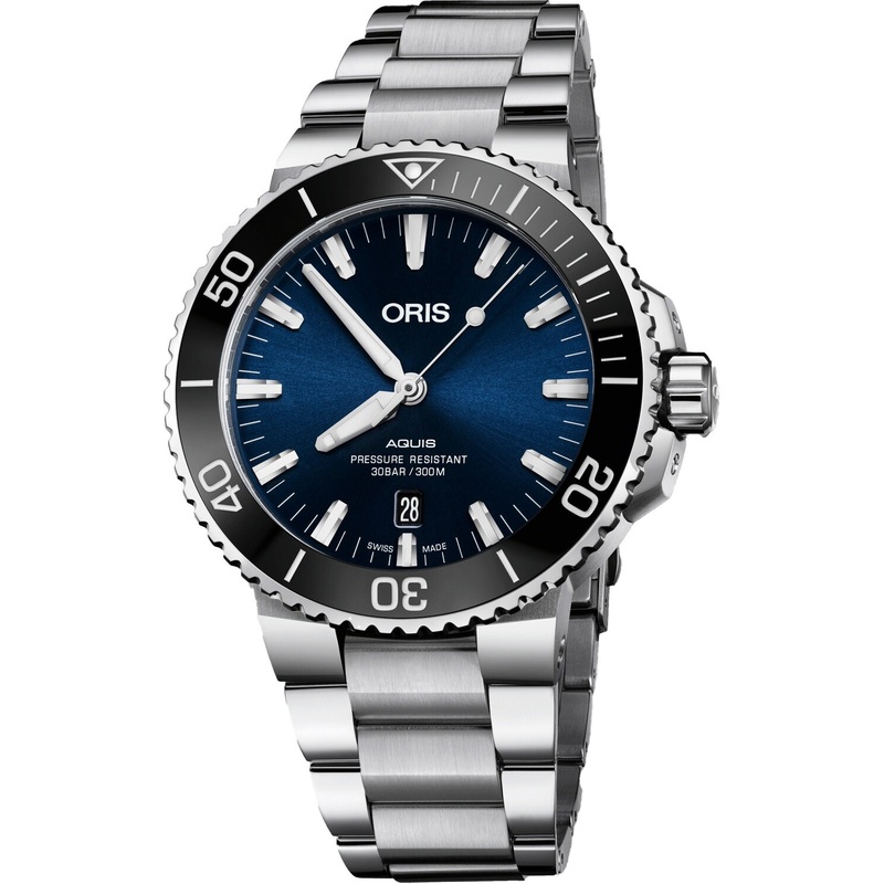 Oris Aquis Date Blue Dial on Bracelet 01 733 7730 4135-07 8 24 05PEB