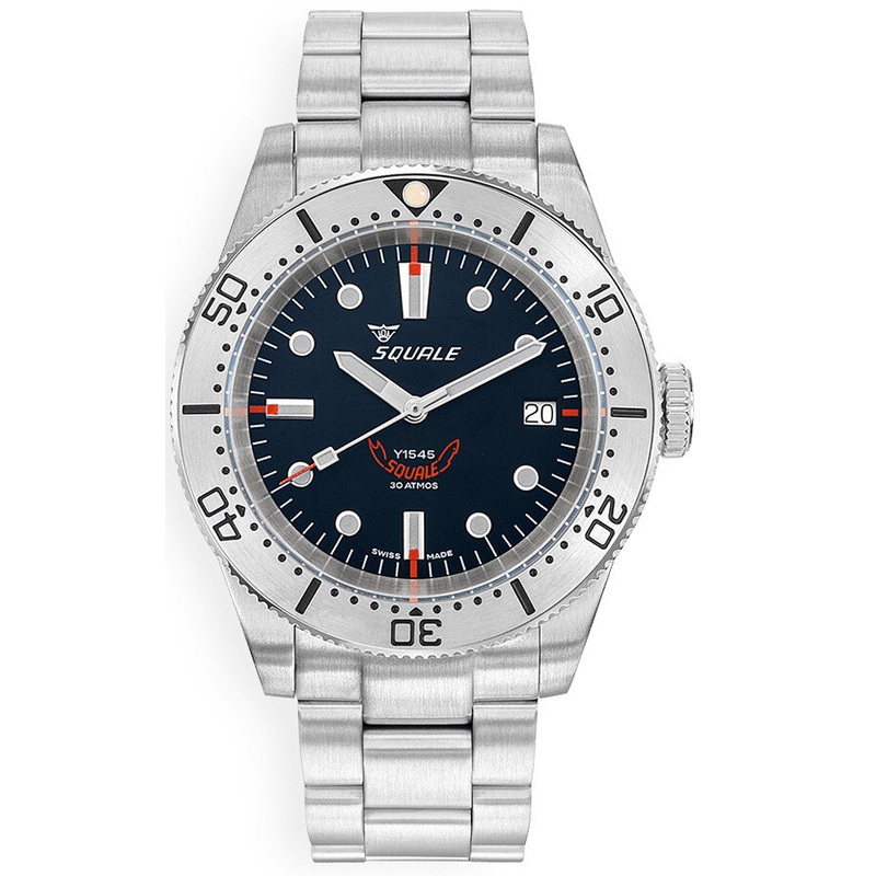 Squale 1545SSBK.AC 1545 Steel Black on Bracelet