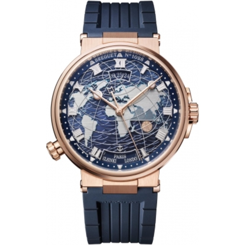 5557br/ys/5wv   Breguet Marine Hora Mundi Automatic 43.9mm Mens Watch