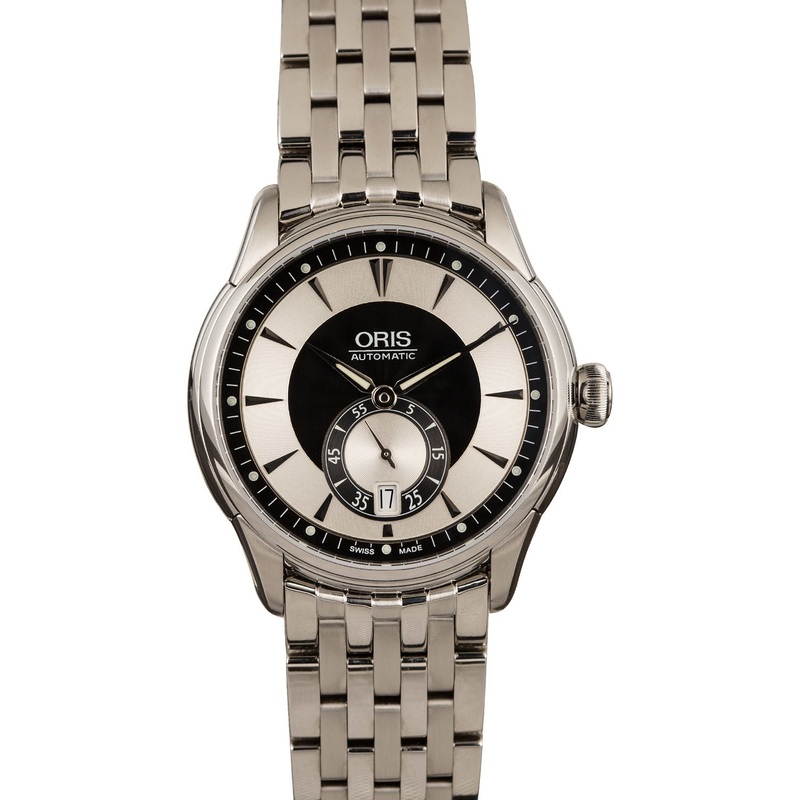 Buy Used Oris Artelier Small Second 01 623 7582 4054 MB  – Sku: 7582 4054