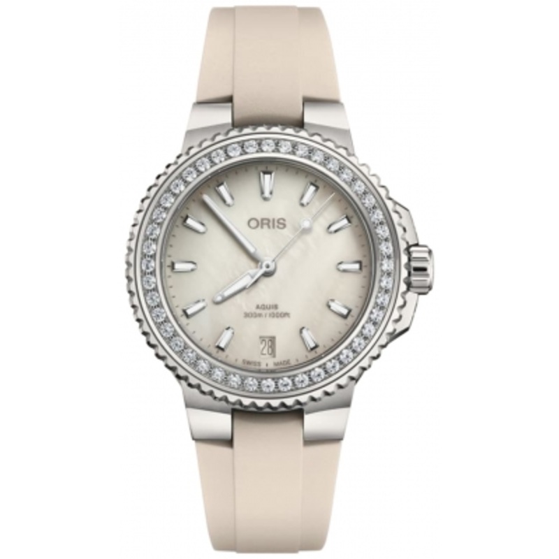 01 733 7792 4956-07 4 19 61FC   Oris Aquis Date Diamonds 36.5mm Ladies Watch