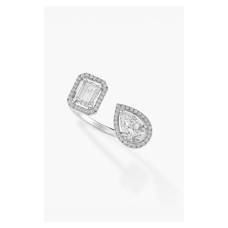 My Twin Toi & Moi Ring in White Gold Size 54 – Messika