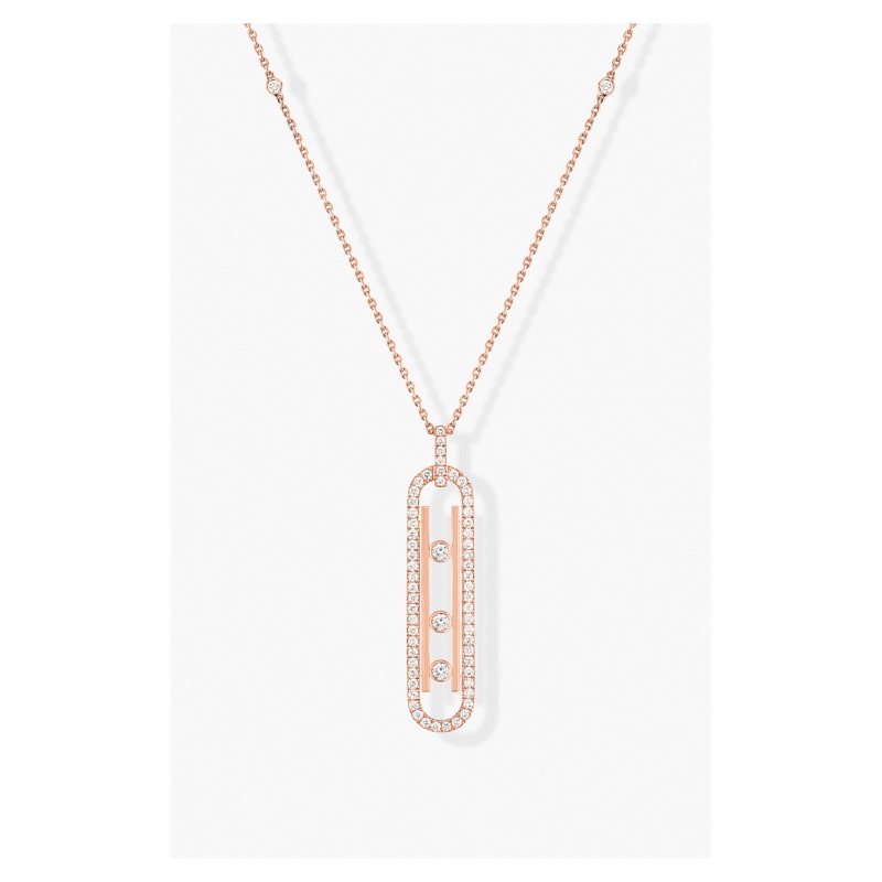 Move 10th Pendant in Pink Gold – Messika