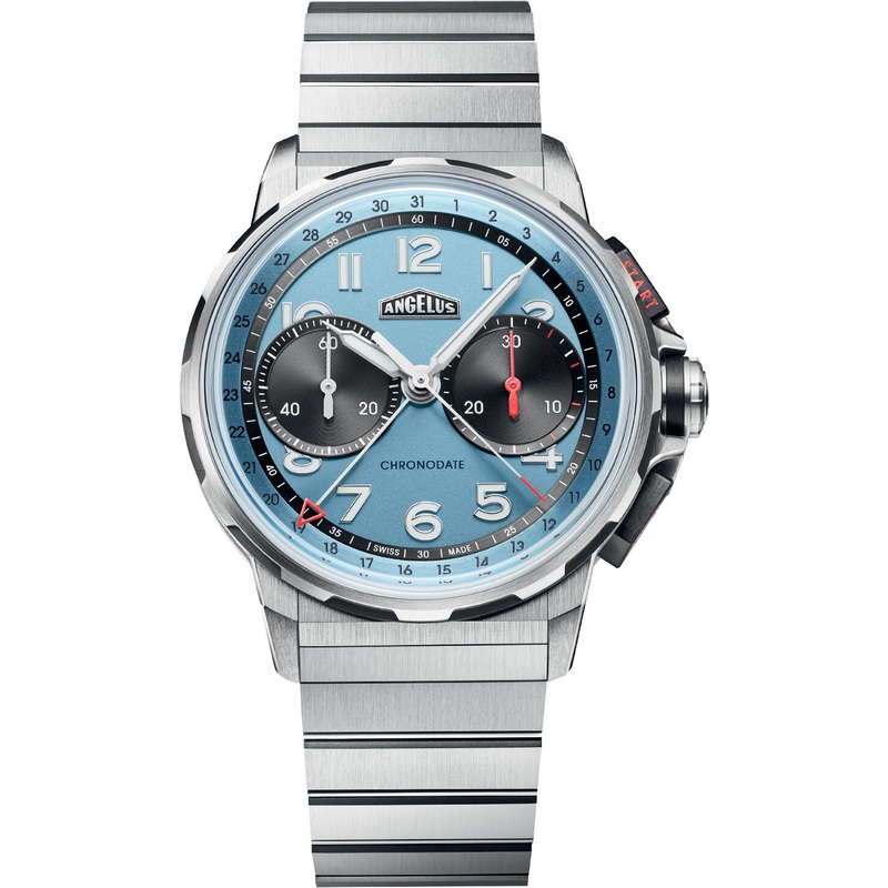 Angelus 0CDZF.U03A.M009 Chronodate Titanium Ice Blue