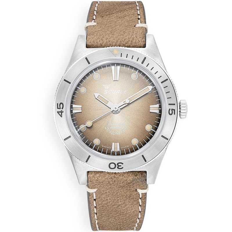 Squale SUPERSSBW.PBW Super-Squale Radiant Brown on Strap