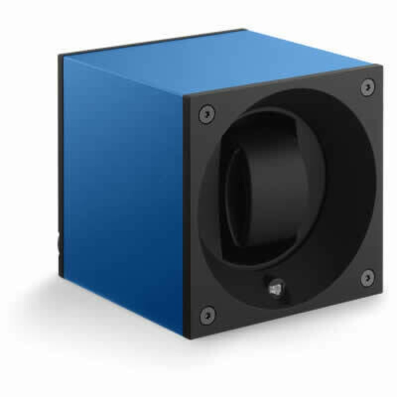 SwissKubik Watch Winder Single – Anodized Blue Sapphire With Window Protect SK01.AE008-WP