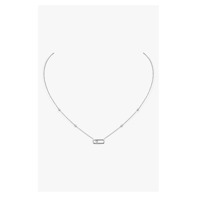 Move Uno Necklace in White Gold – Messika