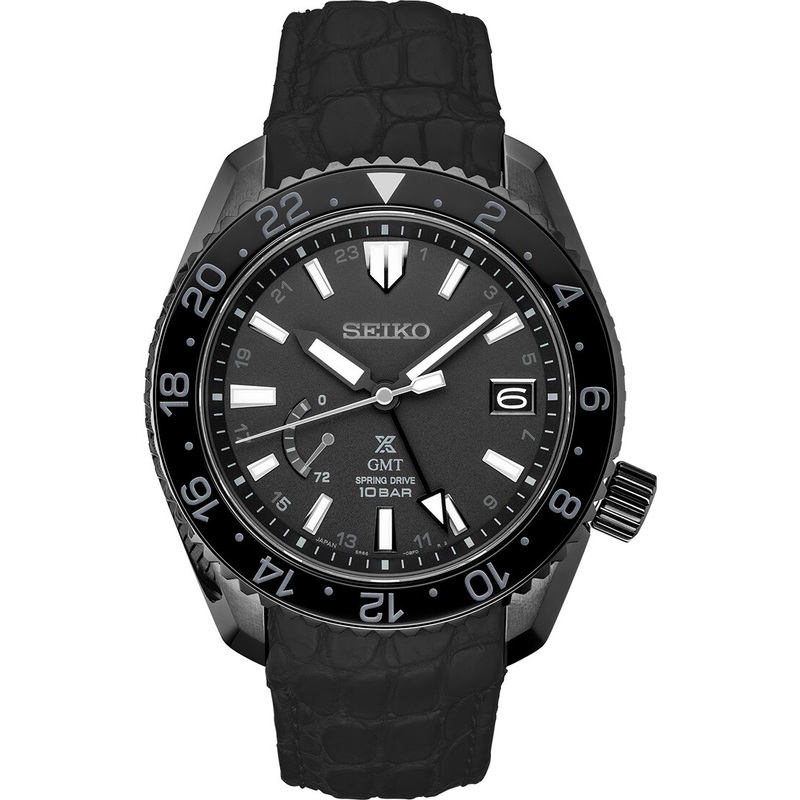 Seiko Prospex LX SNR035 Spring Drive GMT Titanium All Black