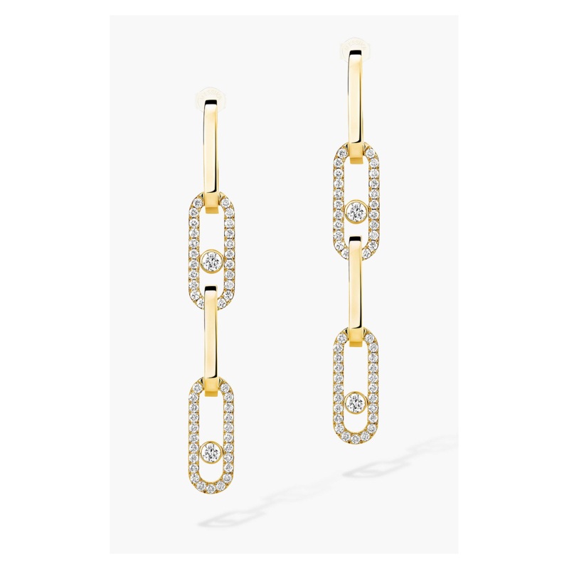 Move Link Transformable Earrings in Yellow Gold – Messika