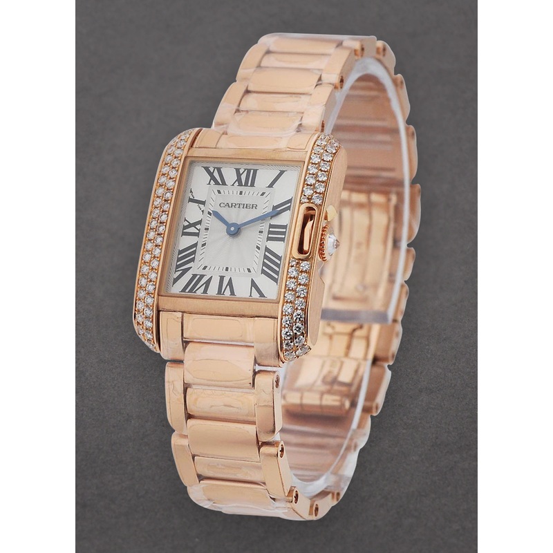 WT100002 Cartier Tank Anglaise Rose Gold