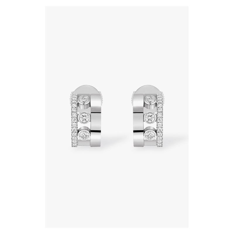 Move Romane Earrings in White Gold – Messika