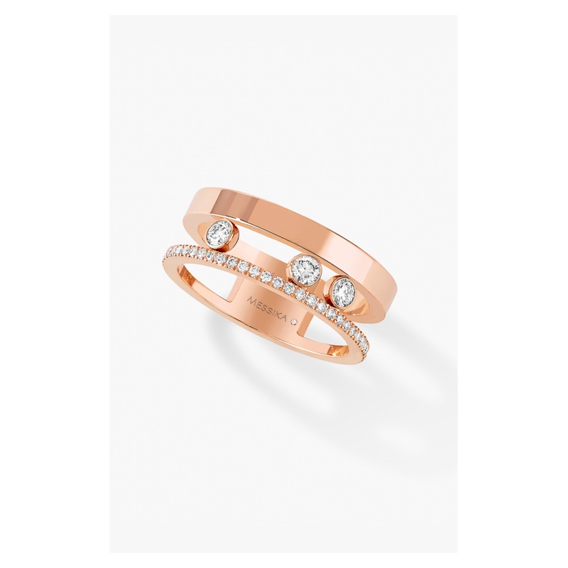 Move Romane Ring in Pink Gold Size 53 – Messika