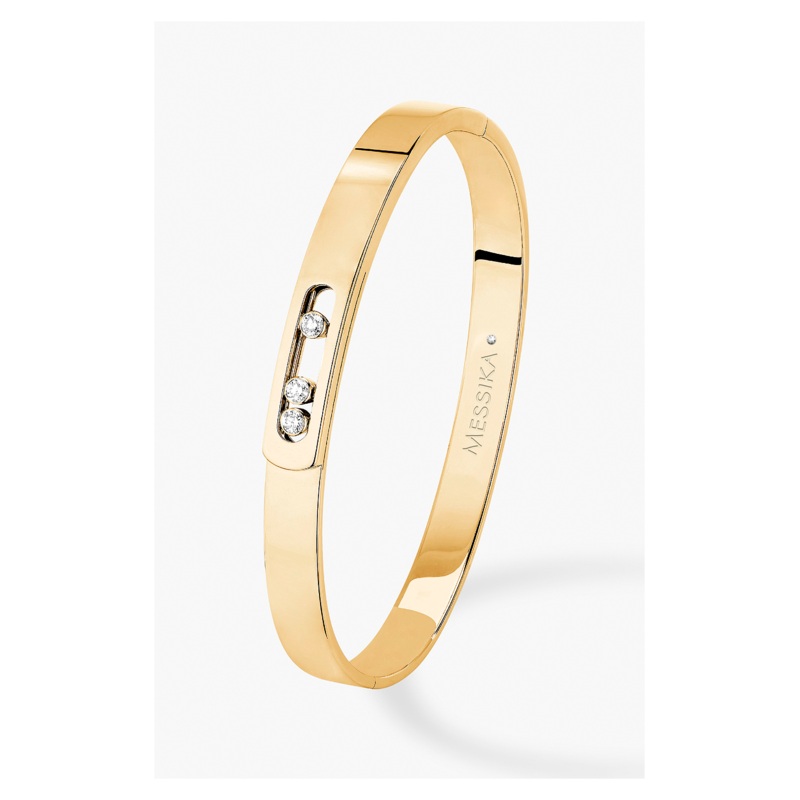 Move Noa Bangle in Yellow Gold Size XL – Messika